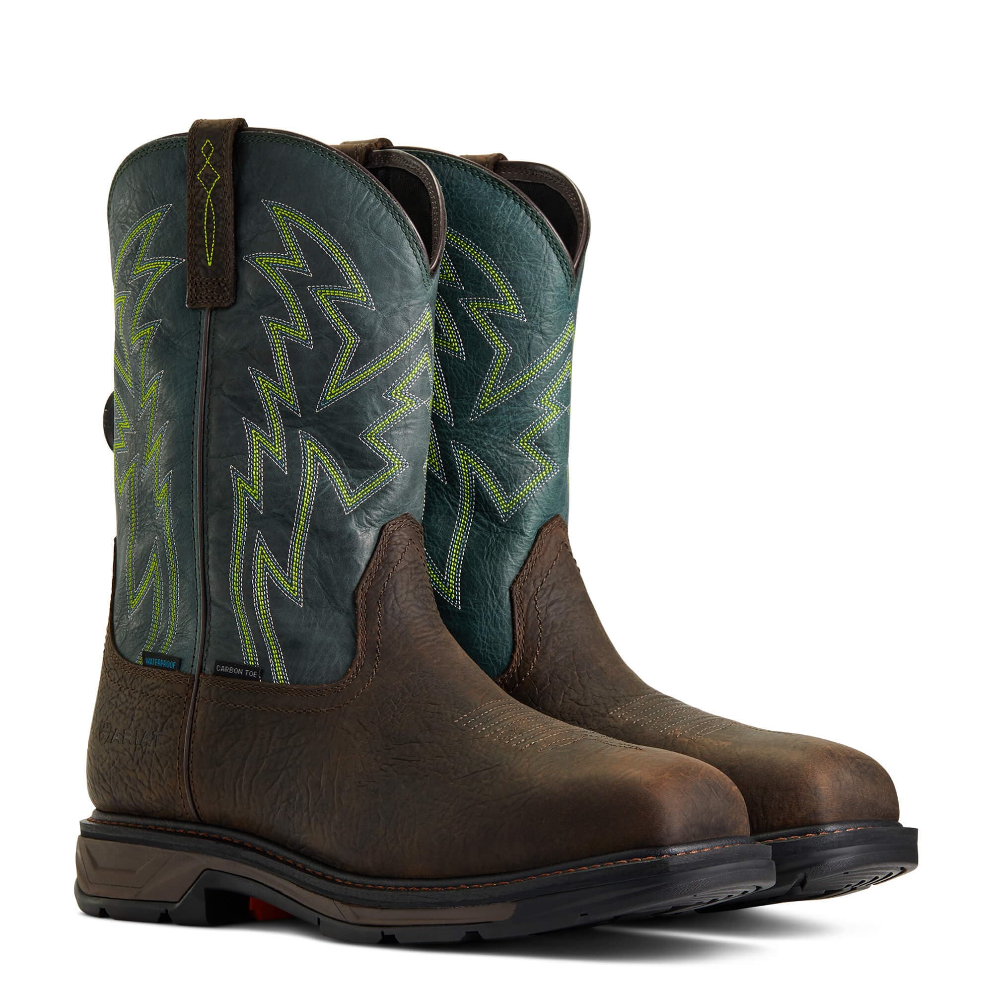 Ariat Men's WorkHog XT BOA® Bruin Brown Carbon Toe Work Boots 10038924 - Image 6