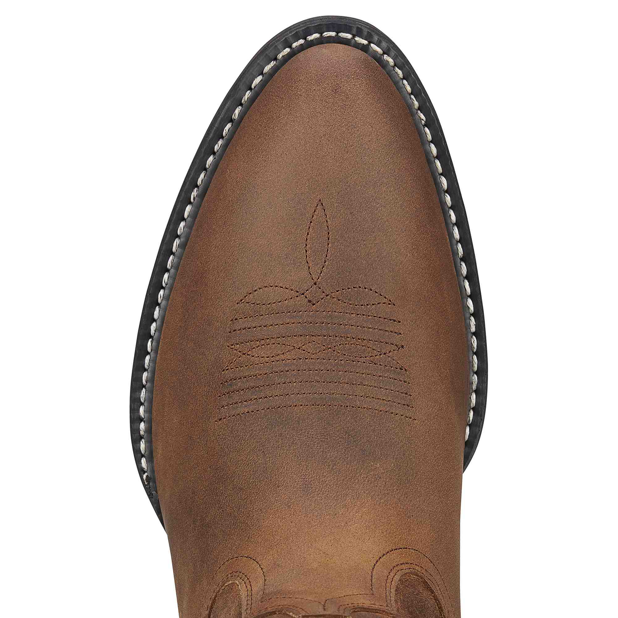 Ariat Men's Heritage Distressed Brown R Toe Western Boots 10002204 - Image 4