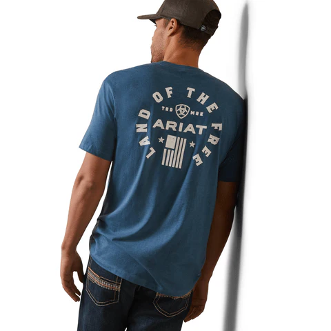 Ariat Men's Land of the Free Short Sleeve T-Shirt 10044765 - Image 4