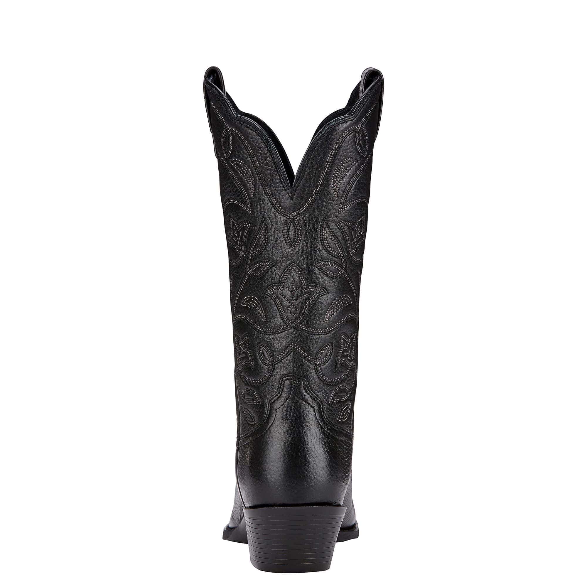 Ariat Women's Heritage Black Deertan R Toe Western Cowgirl Boots 10001037 - Image 5