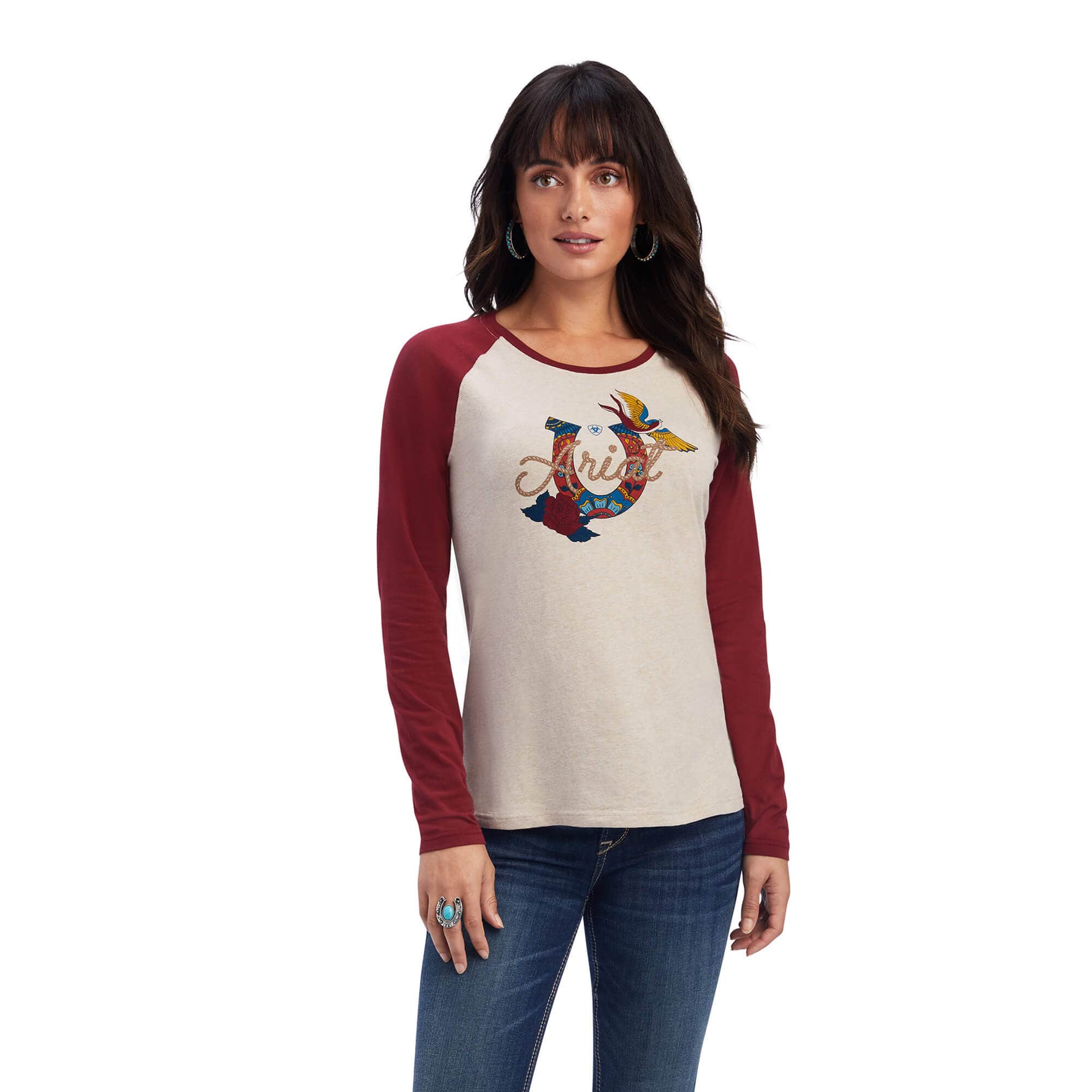 Ariat Women's REAL Ropey Rose Shirt 10041343 - Image 3