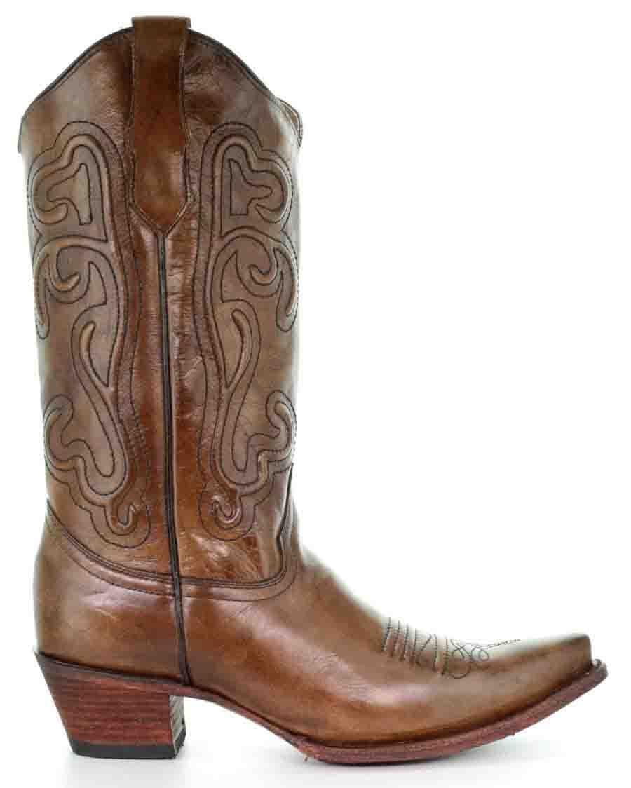 Circle G Women's Brown Embroidered Cowgirl Boots L5305 - Image 3
