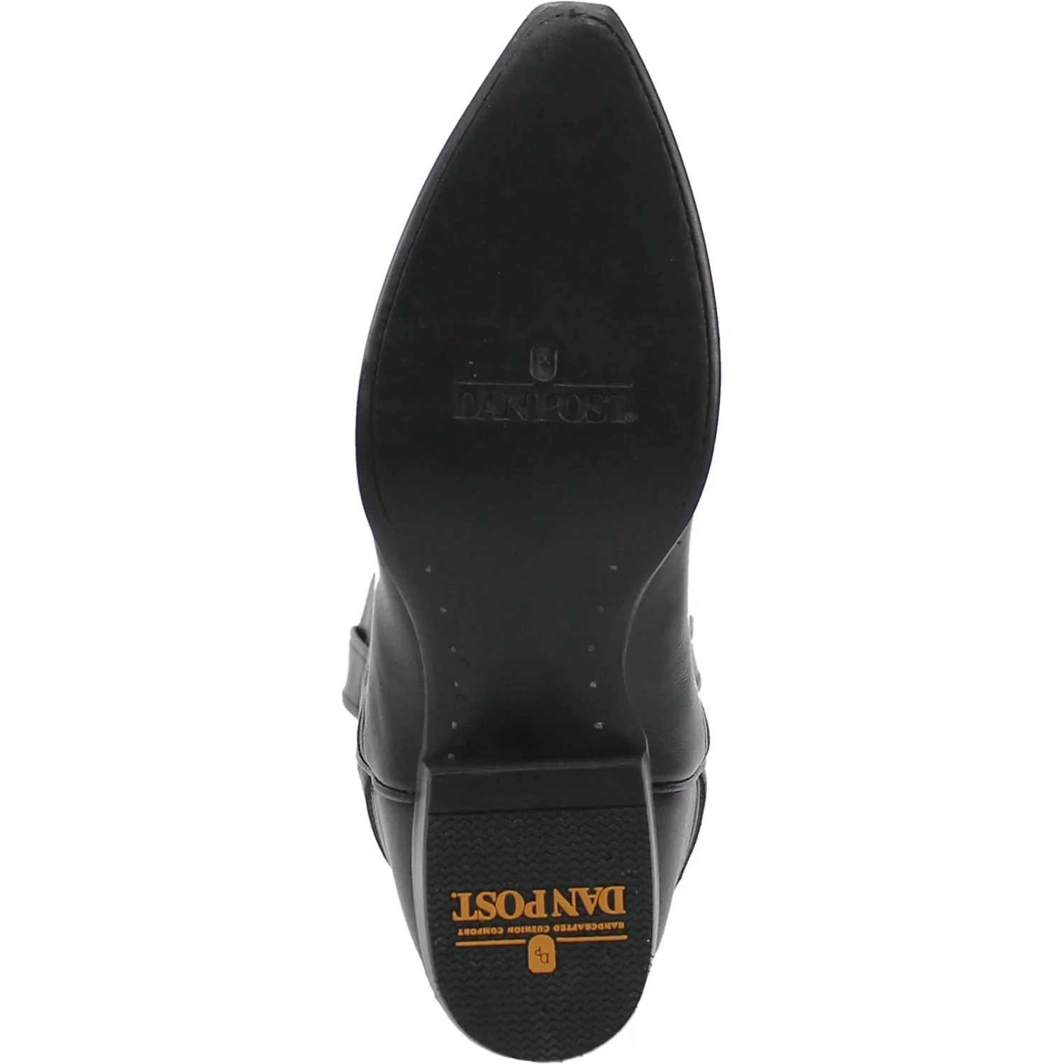 Dan Post Men's Milwaukee Black Snip Toe Leather Cowboy Boots DP2140 - Image 7