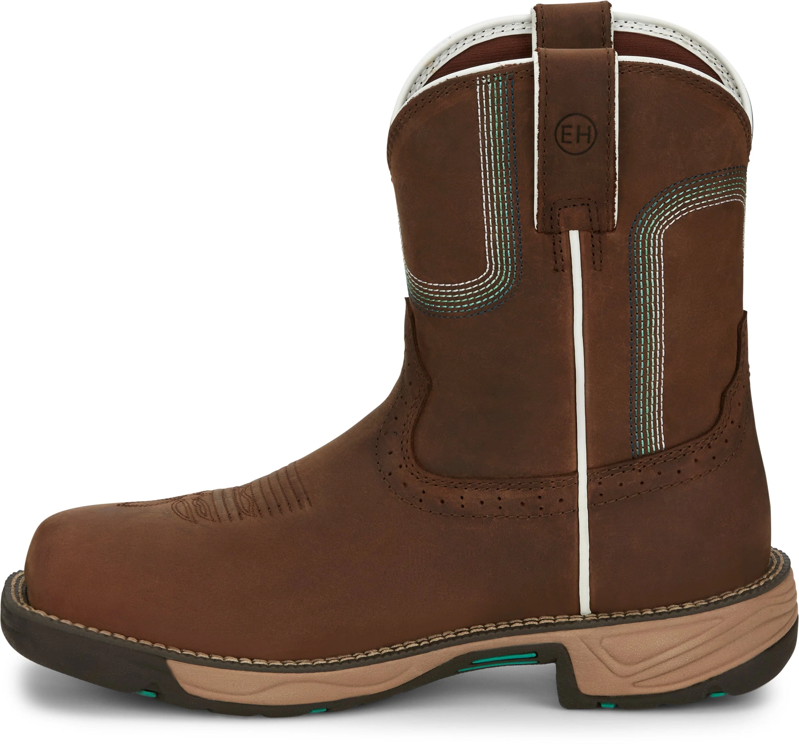 Justin Women's Rush Cedar Brown Waterproof Composite Toe Work Boots SE4360 - Image 3