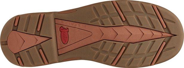 Justin Men's Rush Barley Brown Round Toe Waterproof Work Boots SE465 - Image 7