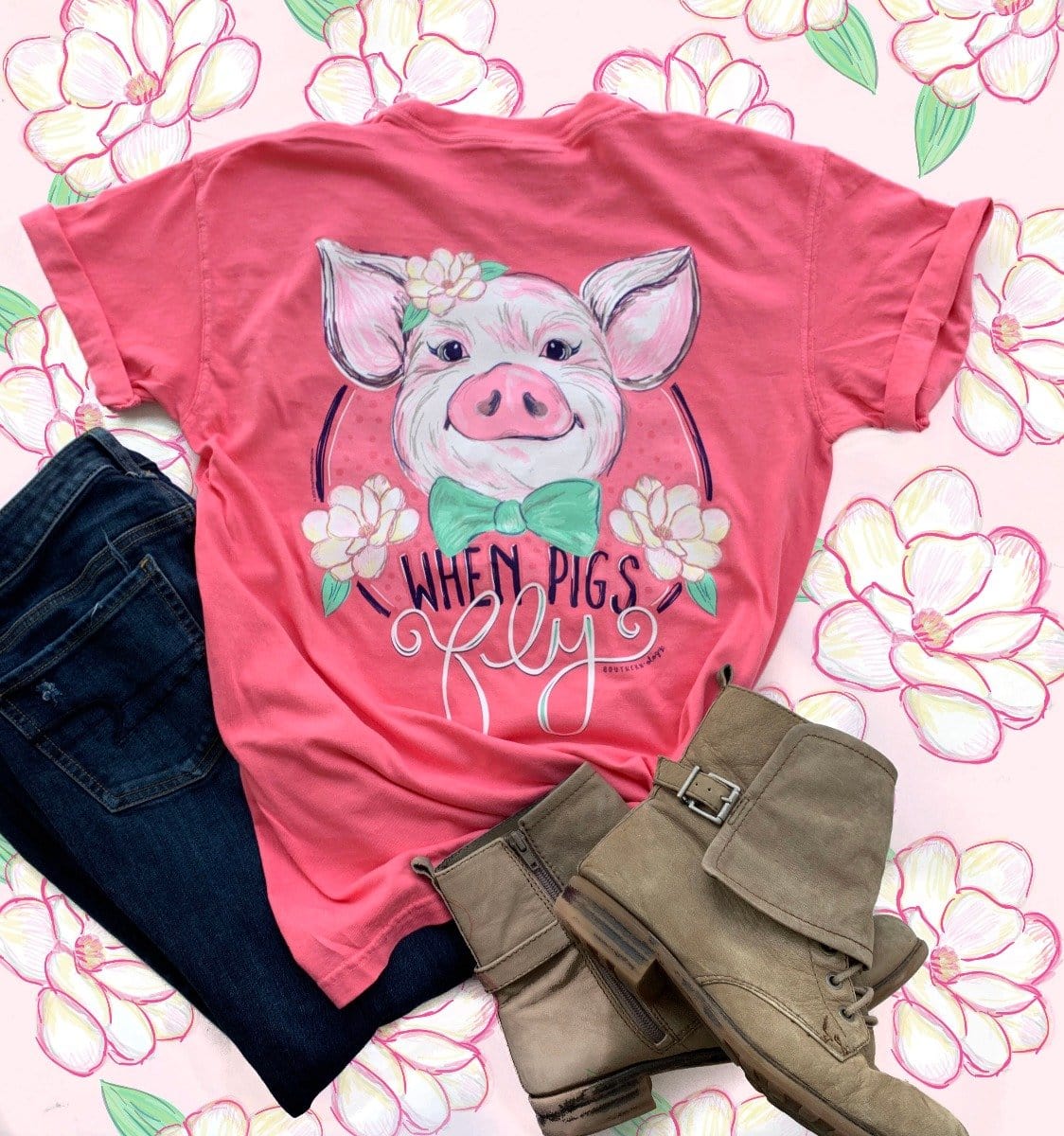 Southernology Women's When Pigs Fly Tee - Image 3